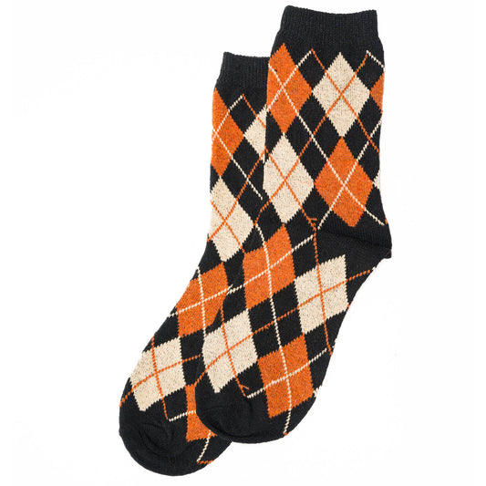 31 Pairs of Women Argyle Dress Socks Available with Antifungal Powder