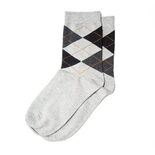31 Pairs of Men's Argyle Dress Socks High Cotton Available in Multiple Colors with Antifungal Powder