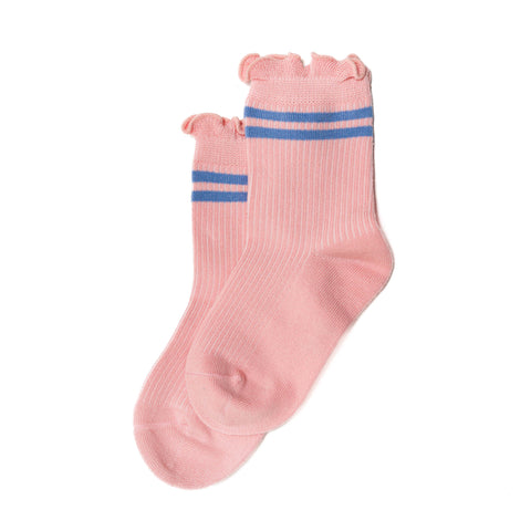 31 Pairs of Children's Striped Rainbow Plain Cotton Socks