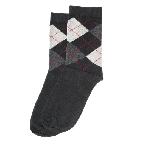 31 Pairs of Men's Argyle Dress Socks Available in Multiple Colors