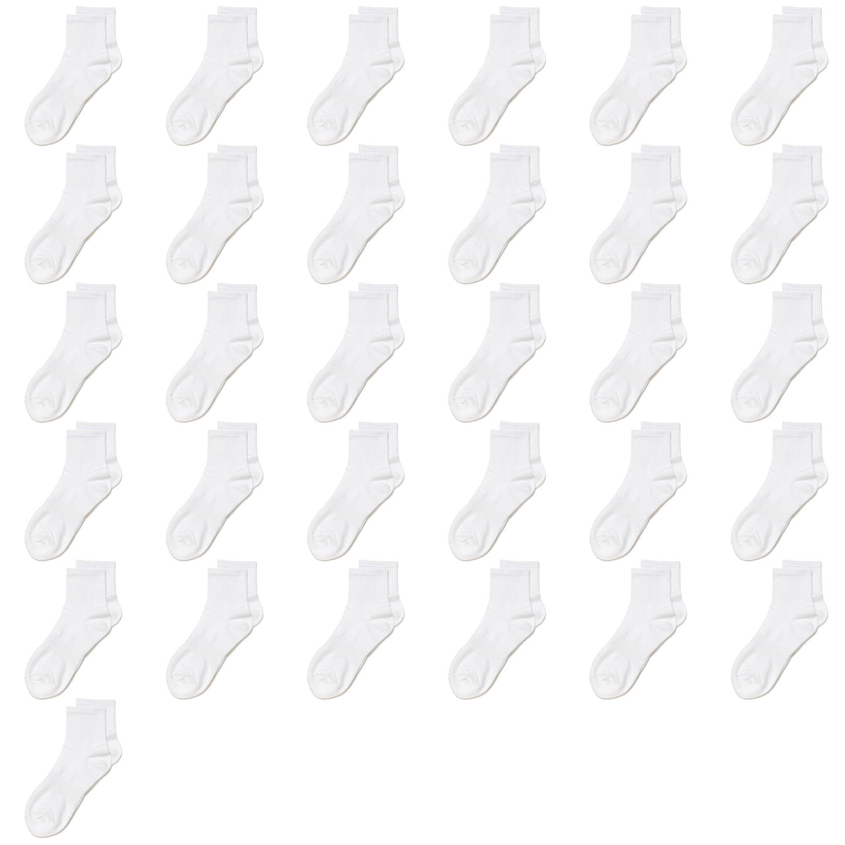 31 Pairs of High Cotton Mid Ankle Men's Socks