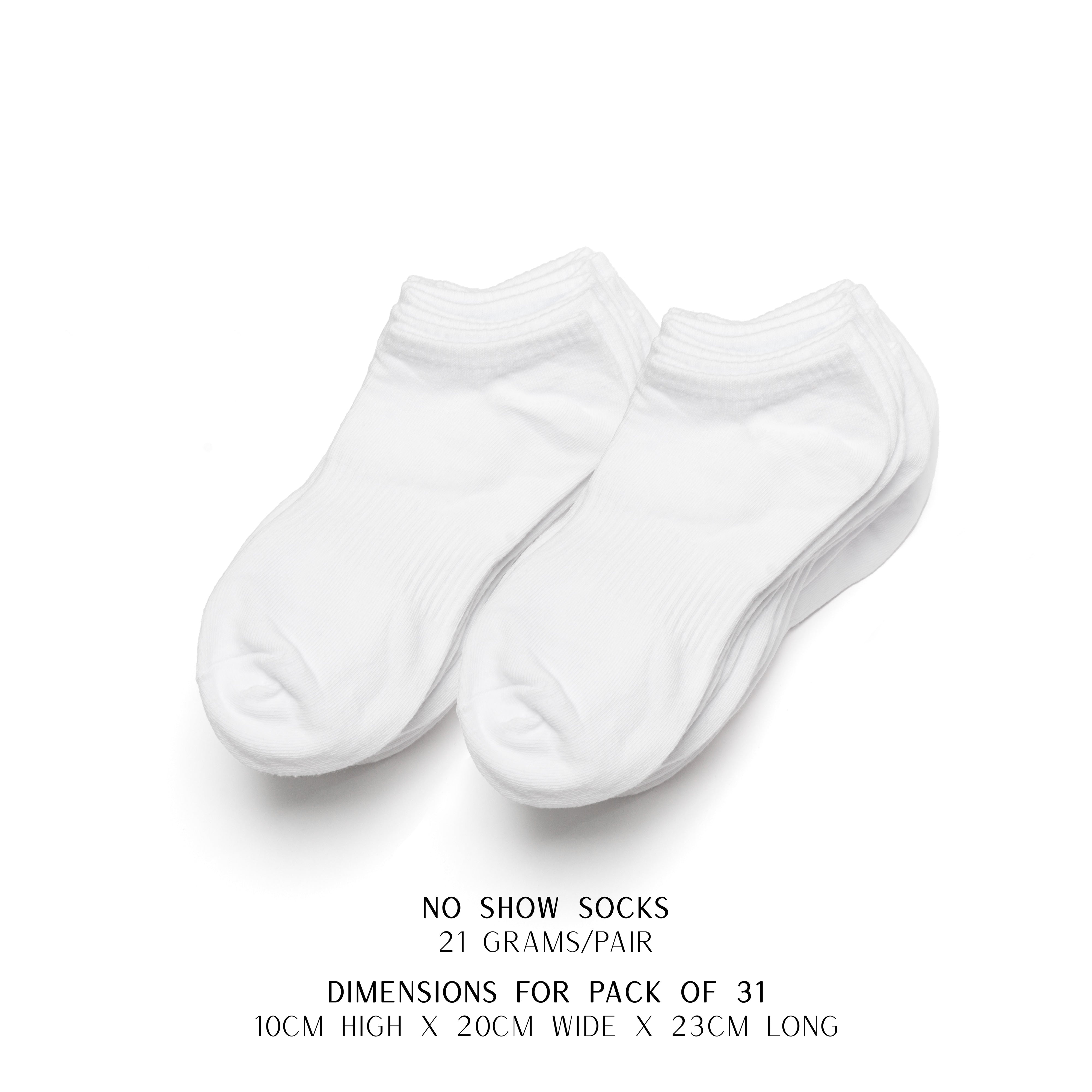 31 Pairs of Low Cotton No Show Men's Socks - New Socks Daily