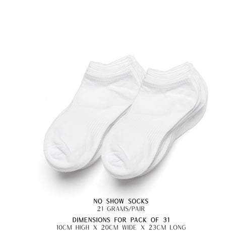 31 Pairs of High Cotton No Show Women's Socks - New Socks Daily
